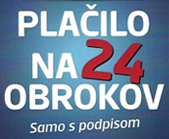 plačilo na 24 obrokov
