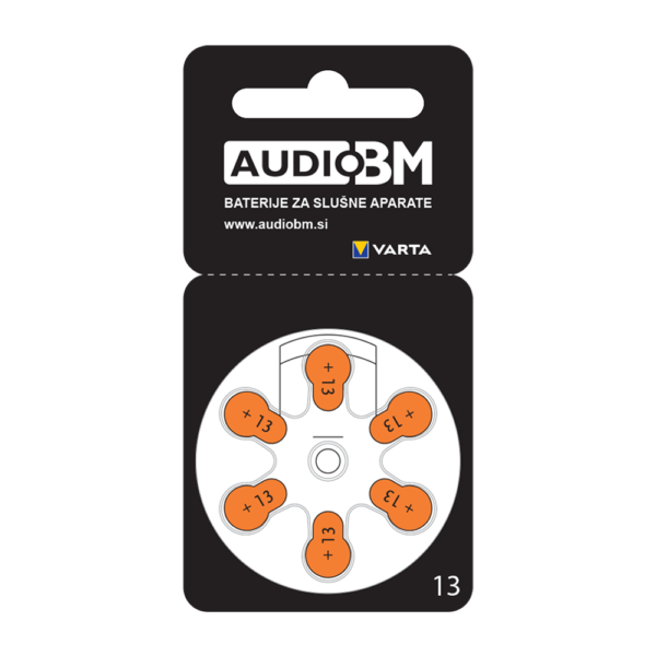 Varta-Audio-BM-13-oranžna-nalepka-baterije-za-slusni-aparat-spletna-online-trgovina-audio-bm